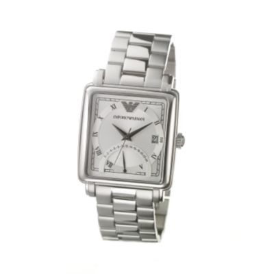 Emporio Armani men's stainless steel date dial watch