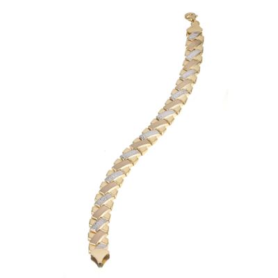 9ct Three Colour Gold Kiss Bracelet - Product number 5696216
