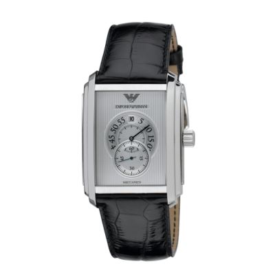 Emporio Armani Meccanico men's rectangular strap watch