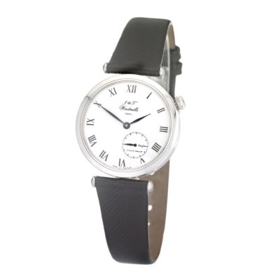 J & T Windmills Gresham ladies platinum mechanical watch