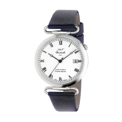 J & T Windmills Throgmorton men's sterling silver mechanical watch - Product number 5709393