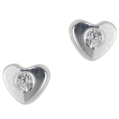 9ct White Gold Cubic Zirconia Earrings - Product number 5713528