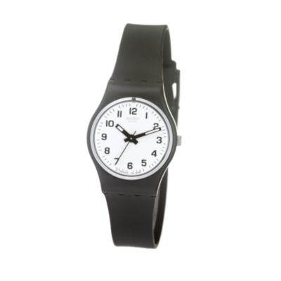 Swatch Something New Black Men` Black Strap Watch