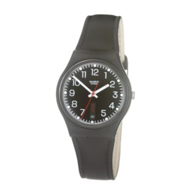 Red Sunday Men` Black Dial Strap Watch