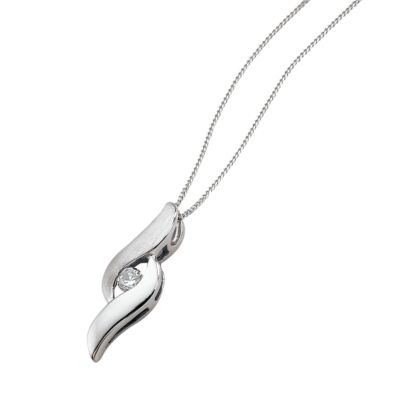 9ct White Gold True Embrace Pendant
