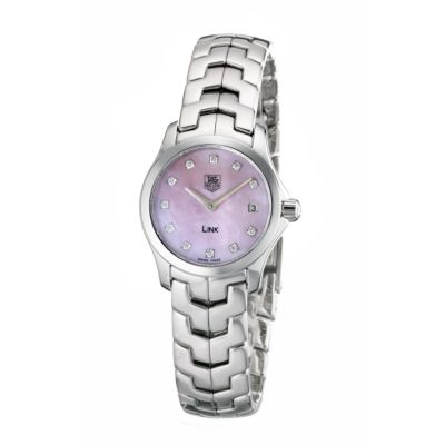 TAG Heuer Mini Link ladies' pink mother of pearl watch