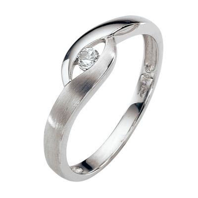 9ct White Gold True Embrace Ring