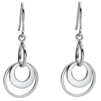 Sterling Silver Circle Earrings