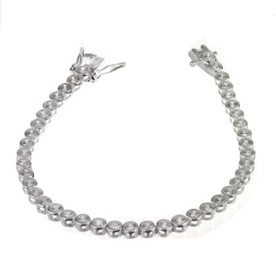 And Cubic Zirconia Tennis Bracelet