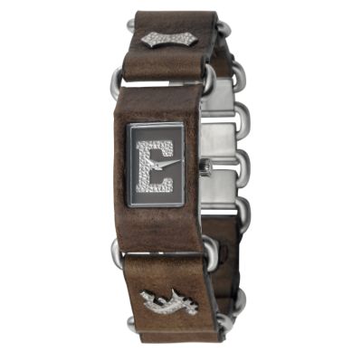 Diesel Ladies' Brown Logo Watch
