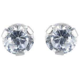 9ct White Gold Cubic Zirconia Stud Earrings9ct White Gold Cubic Zirconia Stud Earrings