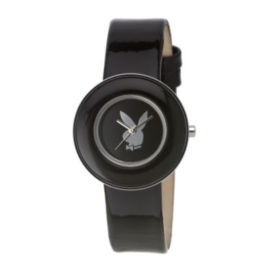 Playboy Ladies' Black Strap Watch - Product number 5738407