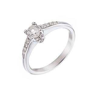 18ct White Gold 1/2 Carat Diamond Solitaire Ring18ct White Gold 1/2 Carat Diamond Solitaire Ring