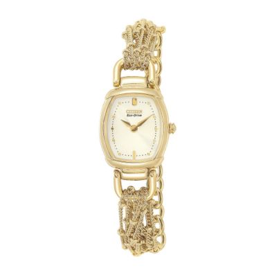 Citizen Ladies`Gold-Plated Eco Drive Watch