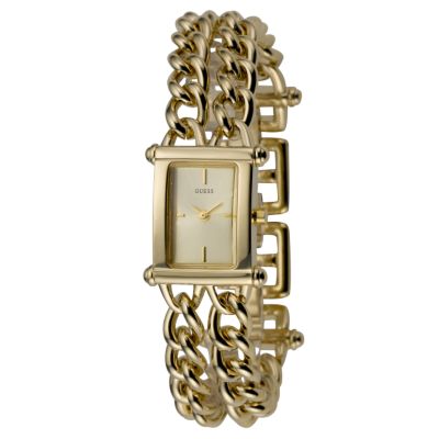 Guess Ladies' Gold-Plated Link Bracelet Watch - Product number 5740967