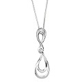 Sterling Silver Double Teardrop Pendant