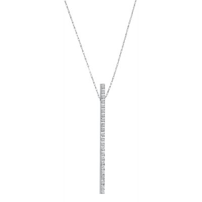 9ct White Gold Diamond Pendant - Product number 5747260