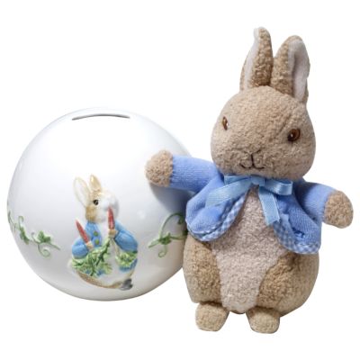 Peter Rabbit Money Box and Soft Toy