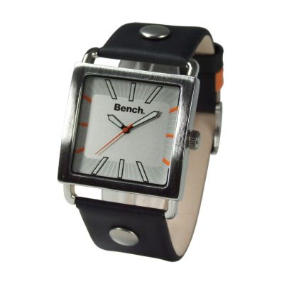 Bench Men's Black and Orange Leather Strap Watch - Product number 5748984