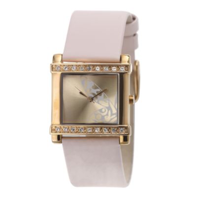 Playboy Ladies' Stone Set Pink Strap Watc - Product number 5754186