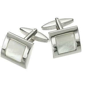Square Mother of Pearl CufflinksSquare Mother of Pearl Cufflinks