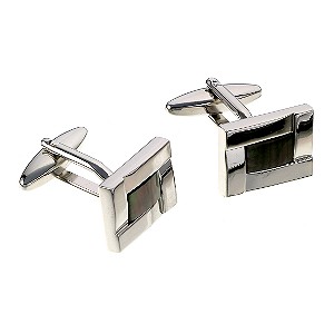 Classic Collection Men` Black Pearl Cufflinks