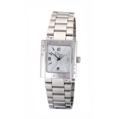 Dior Riva ladies’ mother of pearl and pink sapphire watch