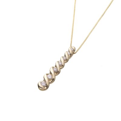 Gold quarter carat diamond pendant