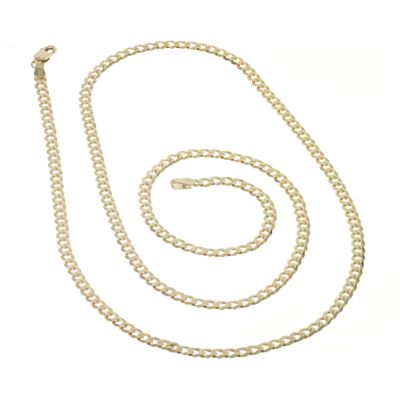 Unbranded 9ct Yellow Gold 24` Flat Curb Necklace