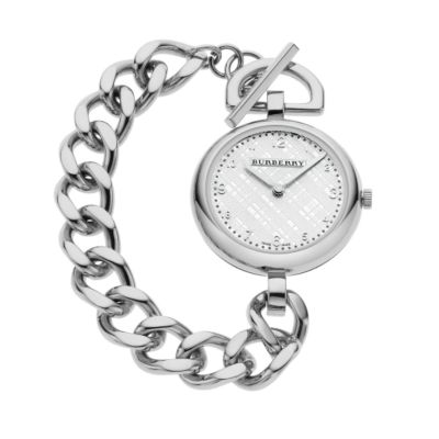 Burberry ladies' stainless steel chain watch