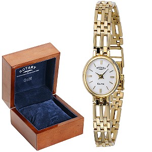 Rotary Ladies`9ct Gold Bracelet Watch