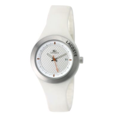 Lacoste Ladies`White Strap Watch