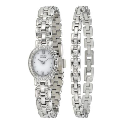 Citizen Eco-Drive ladies' Swarovski crystal watch and bracelet set - Product number 5761816