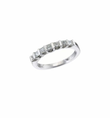 18ct white gold half carat diamond ring - Product number 5763495