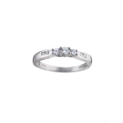 Platinum quarter carat diamond ring - Product number 5763762