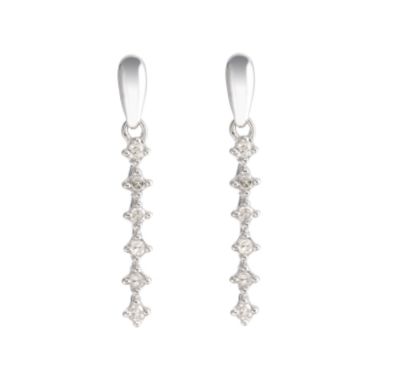 9ct white gold and diamond earrings - Product number 5769981