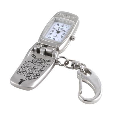 H Samuel Mobile Phone Keyring Miniature Clock