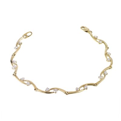 9ct gold cubic zirconia bracelet - Product number 5771234