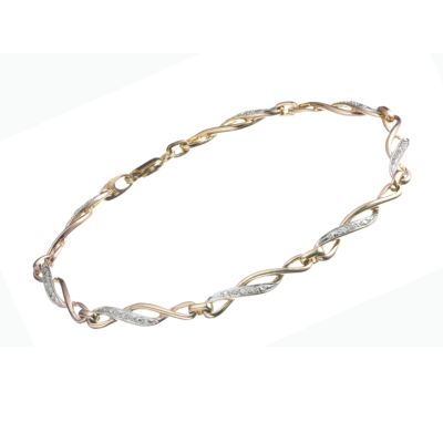 9ct gold diamond bracelet - Product number 5771862