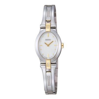 seiko ladies two-colour mother of pearl