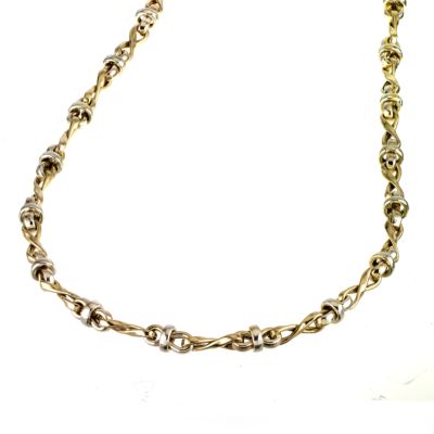 9ct two colour gold fancy twist necklace - Product number 5774780