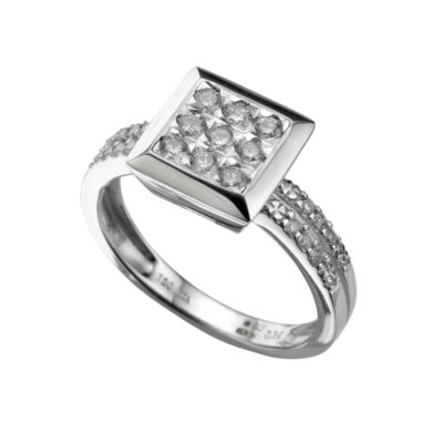 18ct white gold third carat diamond ring - Product number 5776201