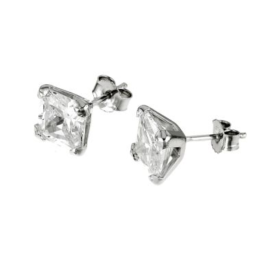 9ct white gold cubic zirconia earrings - Product number 5776511
