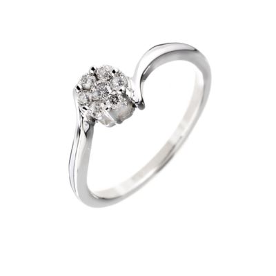 9ct white gold & diamond dress ring - Product number 5778700