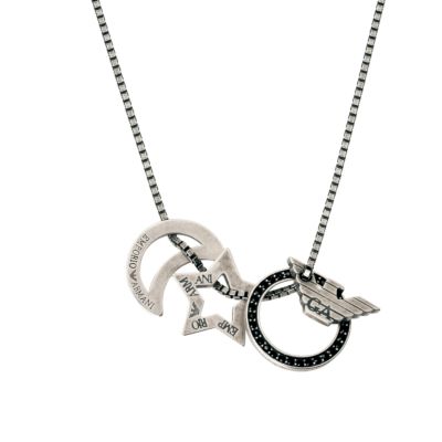 Emporio Armani men's sterling silver charm necklace - Product number 5779189
