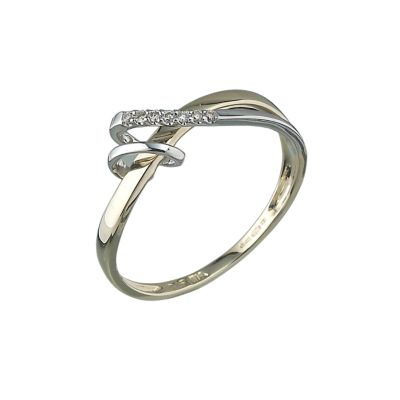 9ct and white gold diamond ring - Product number 5782198