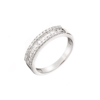 18ct white gold half carat diamond ring