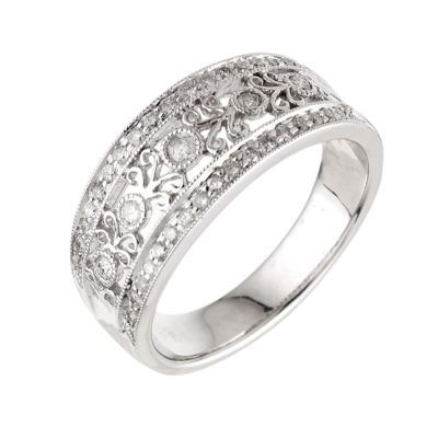 18ct white gold third carat diamond #ring - Product number 5786479