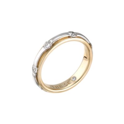 Ladies' 18ct two-colour gold half carat Leo Diamond wedding ring - Product number 5788331
