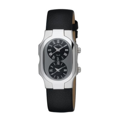 Philip Stein ladies' black dial strap watch - Product number 5808669
